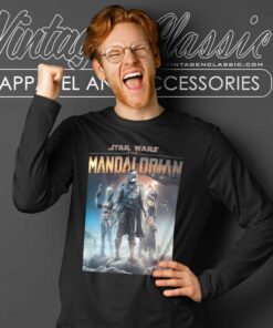 Star Wars Movies Mandalorian poster Long Sleeve Tee