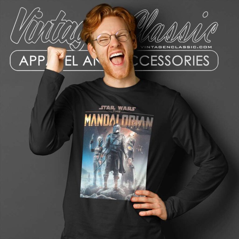 Star Wars Movies Mandalorian poster Long Sleeve Tee Star Wars Movies Mandalorian poster Long Sleeve Tee