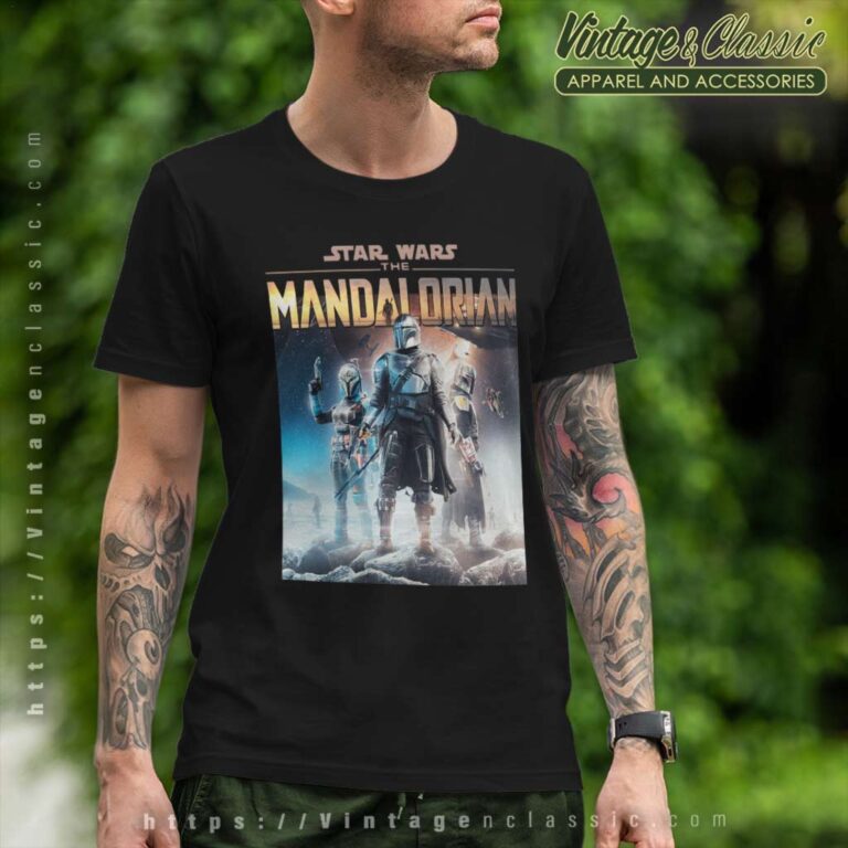 Star Wars Movies Mandalorian poster T Shirt Star Wars Movies Mandalorian poster T Shirt