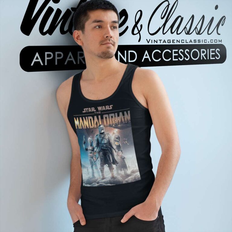 Star Wars Movies Mandalorian poster Tank Top Racerback Star Wars Movies Mandalorian poster Tank Top Racerback