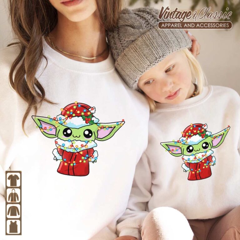 Star Wars Santa Baby Yoda Christmas Lights Shirt Star Wars Santa Baby Yoda Christmas Lights Shirt