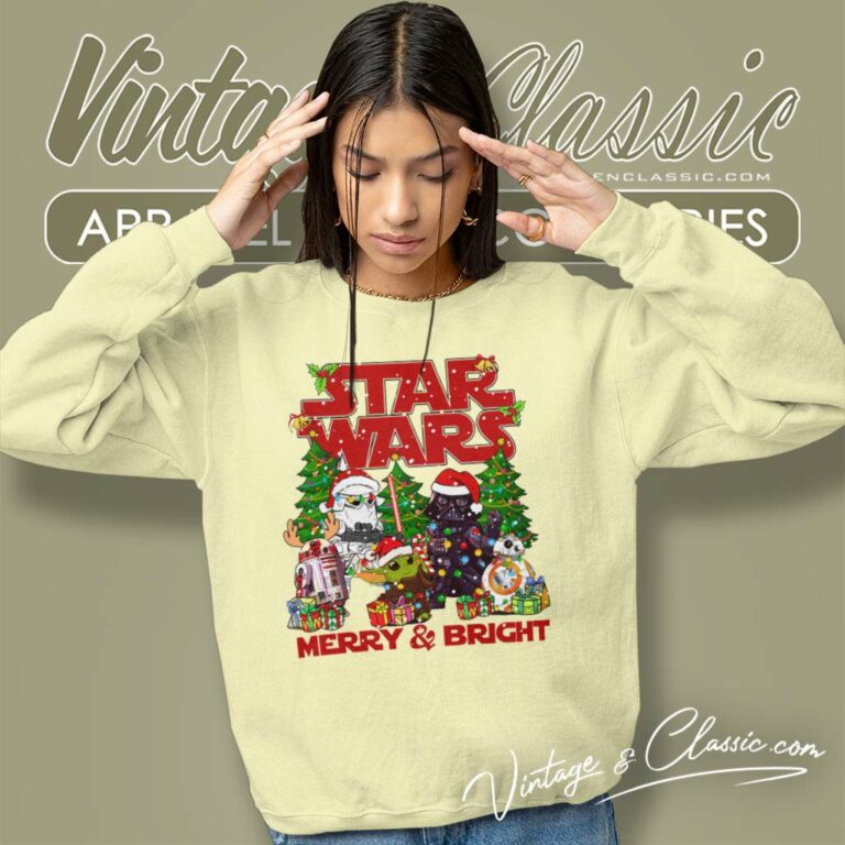 Star Wars Santa Christmas Tree Sweatshirt Star Wars Santa Christmas Tree Sweatshirt