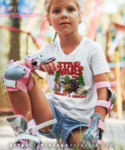 Star Wars Santa Christmas Tree kids Vneck