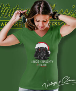 Star Wars Santa Darth Vader Christmas V Neck TShirt