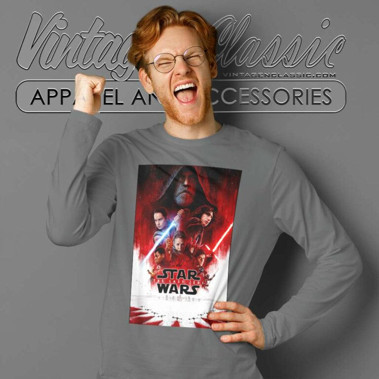 Star Wars The Last Jedi Movie Poster Long Sleeve Tee Star Wars The Last Jedi Movie Poster Long Sleeve Tee