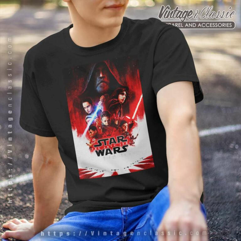 Star Wars The Last Jedi Movie Poster T Shirt Star Wars The Last Jedi Movie Poster T Shirt