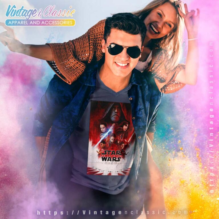 Star Wars The Last Jedi Movie Poster V Neck TShirt Star Wars The Last Jedi Movie Poster V Neck TShirt