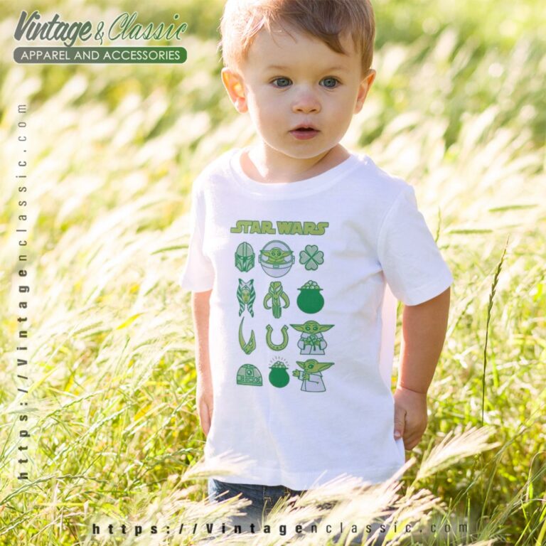 The Mandalorian St Patricks Day Character Chart Kid T Shirt The Mandalorian St Patricks Day Character Chart Kid T Shirt