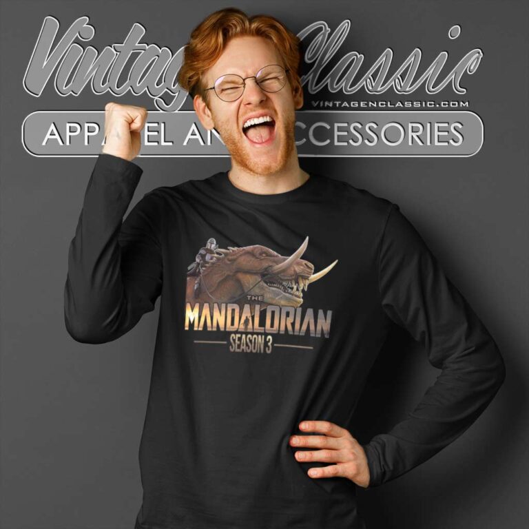 Star Wars The Mandalorian Season 3 Logo Long Sleeve Tee Star Wars The Mandalorian Season 3 Logo Long Sleeve Tee