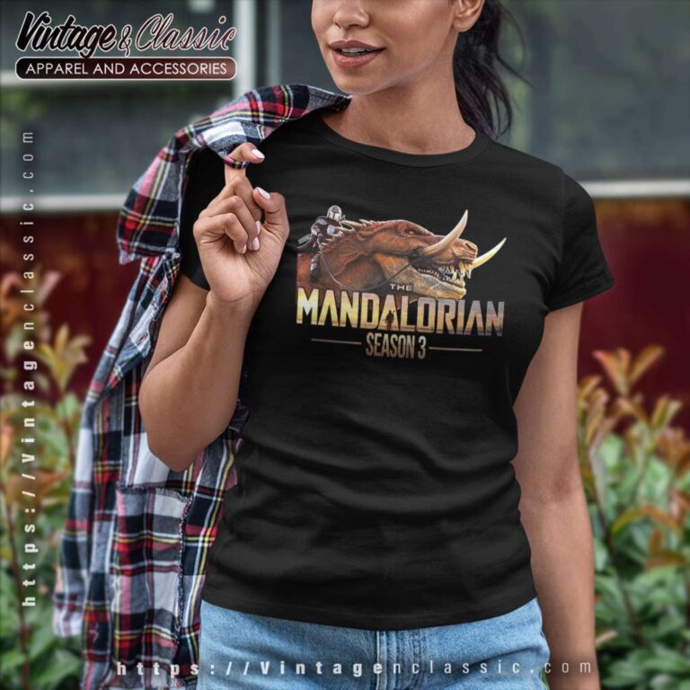 Star Wars The Mandalorian Season 3 Logo Women TShirt Star Wars The Mandalorian Season 3 Logo Women TShirt