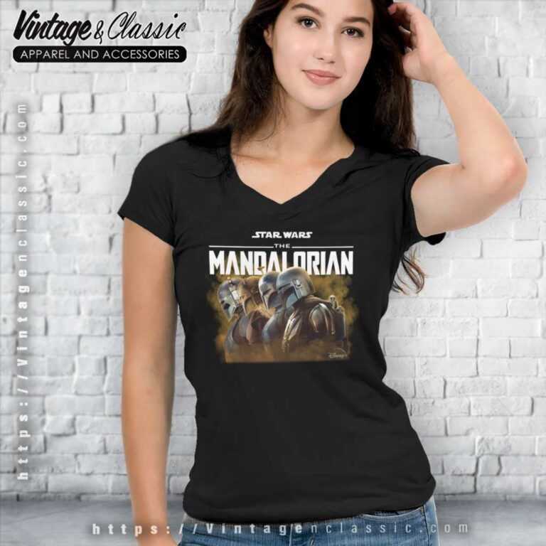 Star Wars The Mandalorian Season 3 New Poster V Neck TShirt Star Wars The Mandalorian Season 3 New Poster V Neck TShirt