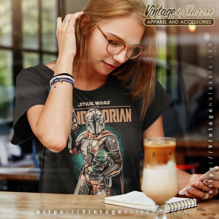 Star Wars Universe The Mandalorian Graphic Women TShirt Star Wars Universe The Mandalorian Graphic Women TShirt