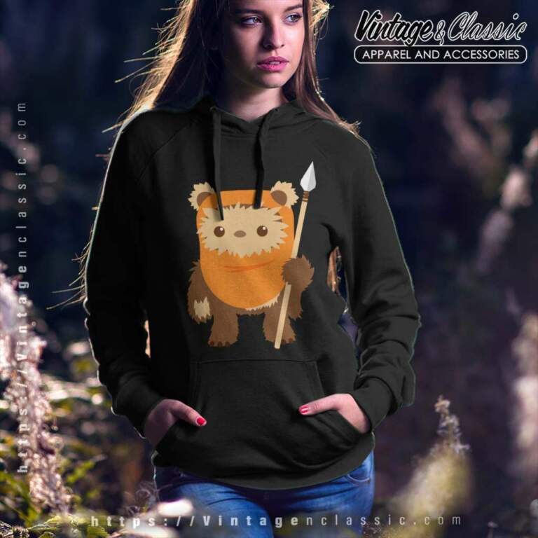 Star Wars Wicket Ewok Cartoon Hoodie Star Wars Wicket Ewok Cartoon Hoodie