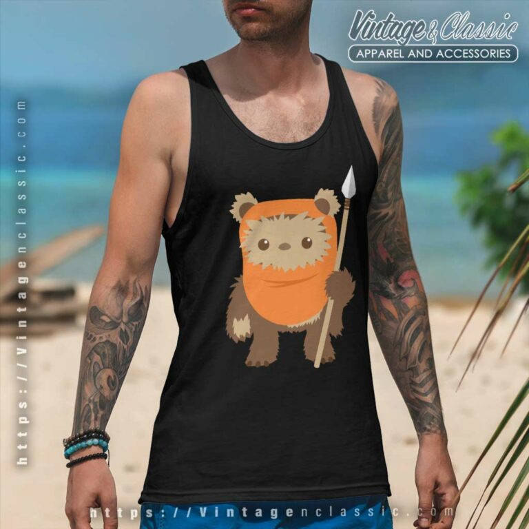 Star Wars Wicket Ewok Cartoon Tank Top Racerback Star Wars Wicket Ewok Cartoon Tank Top Racerback