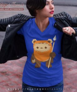 Star Wars Wicket Ewok Cartoon V Neck TShirt