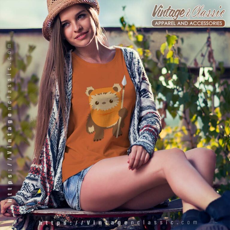 Star Wars Wicket Ewok Cartoon Women TShirt Star Wars Wicket Ewok Cartoon Women TShirt