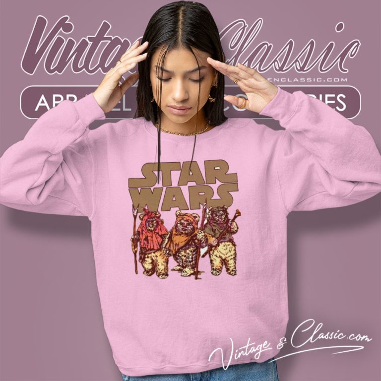 Star Wars Wicket Ewoks Endor Group Sweatshirt Star Wars Wicket Ewoks Endor Group Sweatshirt