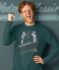 Star Wars X Nfl Dark Side Team San Francisco 49ers Long Sleeve Tee