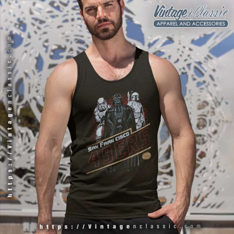 Star Wars X Nfl Dark Side Team San Francisco 49ers Tank Top Racerback Star Wars X Nfl Dark Side Team San Francisco 49ers Tank Top Racerback