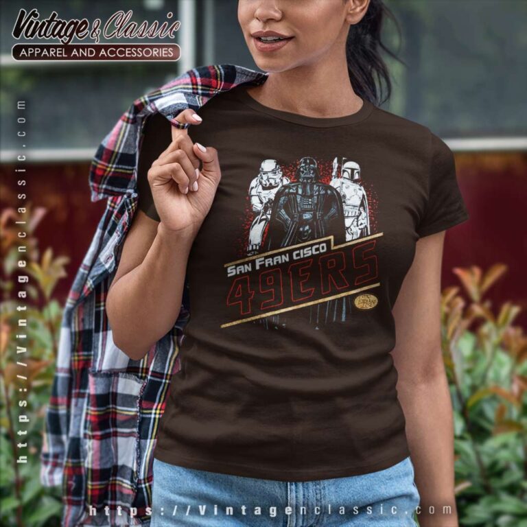 Star Wars X Nfl Dark Side Team San Francisco 49ers Women TShirt Star Wars X Nfl Dark Side Team San Francisco 49ers Women TShirt