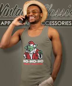 Star Wars Yoda Ho Ho Ho Merry Christmas Tank Top Racerback
