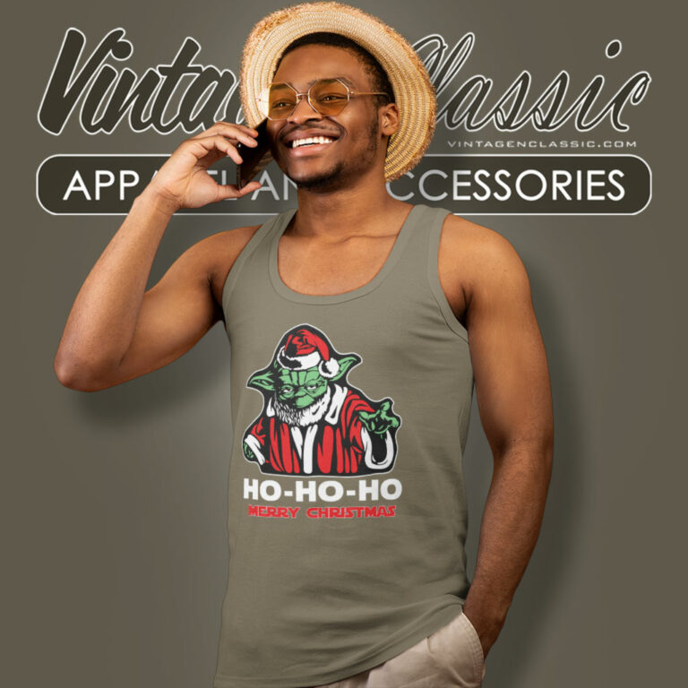 Star Wars Yoda Ho Ho Ho Merry Christmas Tank Top Racerback Star Wars Yoda Ho Ho Ho Merry Christmas Tank Top Racerback
