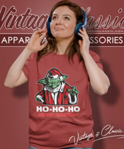 Star Wars Yoda Ho Ho Ho Merry Christmas Women T Shirt