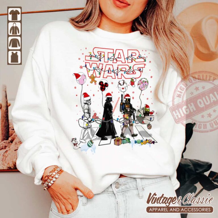 Star wars abbey road walking christmas Sweatshirt Star wars abbey road walking christmas Sweatshirt