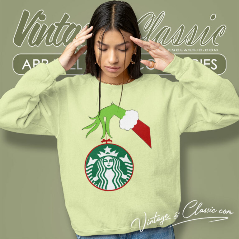 Starbucks Grinch Christmas Sweatshirt Starbucks Grinch Christmas Sweatshirt