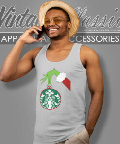 Starbucks Grinch Christmas Tank Top Racerback