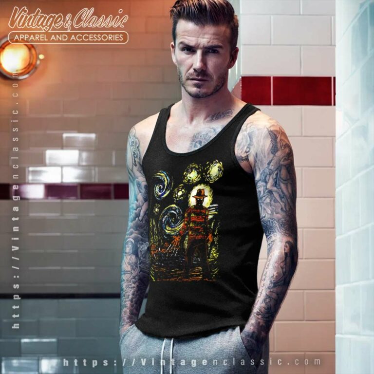 Starry Night Halloween Nightmare Street Tank Top Racerback Starry Night Halloween Nightmare Street Tank Top Racerback