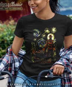 Starry Night Halloween Nightmare Street Women TShirt
