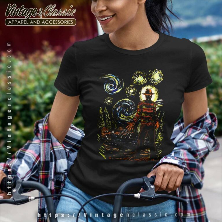 Starry Night Halloween Nightmare Street Women TShirt Starry Night Halloween Nightmare Street Women TShirt