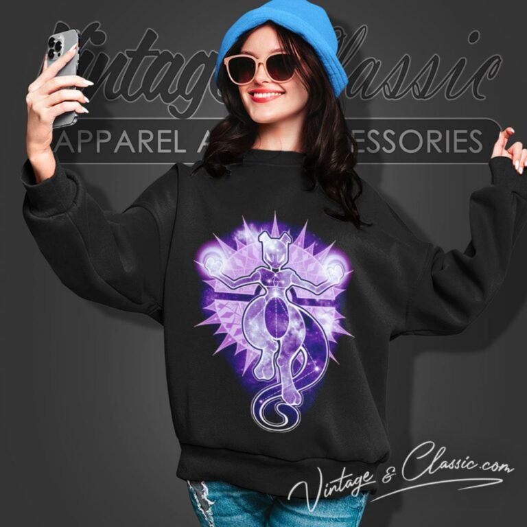 Starry Sky Of Wrath Mewtwo Sweatshirt Starry Sky Of Wrath Mewtwo Sweatshirt