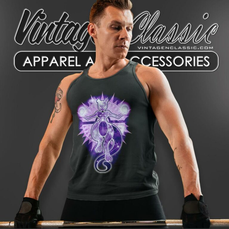 Starry Sky Of Wrath Mewtwo Tank Top Racerback Starry Sky Of Wrath Mewtwo Tank Top Racerback