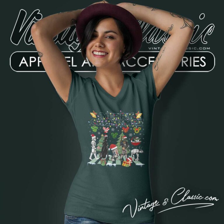 Stars Wars Christmas Light V Neck TShirt Stars Wars Christmas Light V Neck TShirt