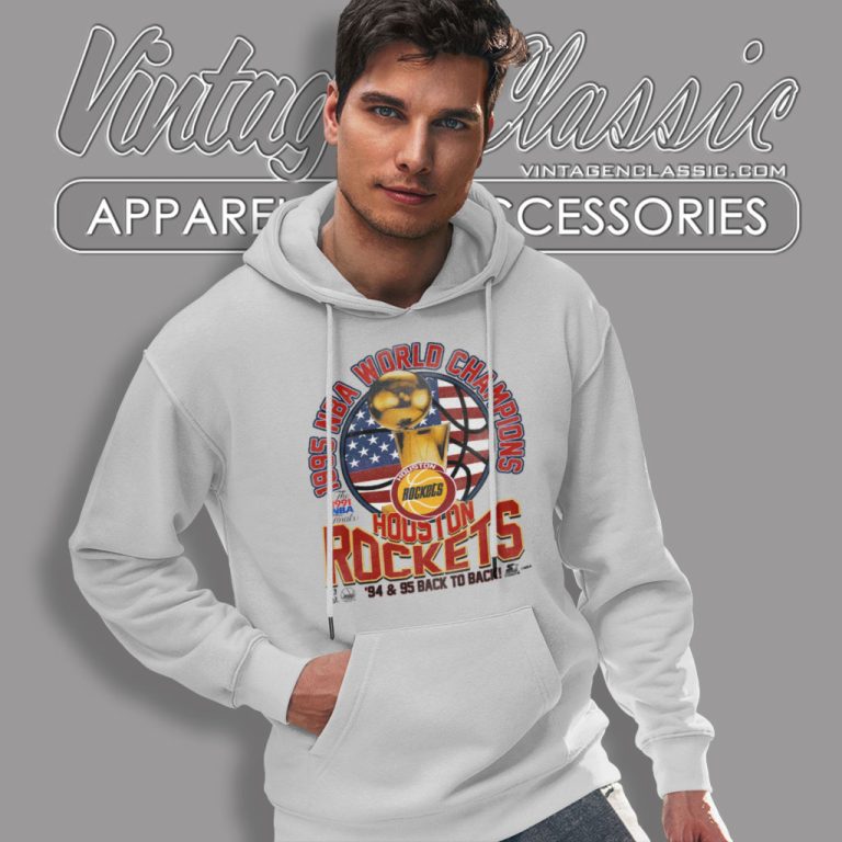 Starter Houston Rockets 1995 World Champions Back To Back Hoodie Starter Houston Rockets 1995 World Champions Back To Back Hoodie