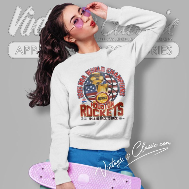 Starter Houston Rockets 1995 World Champions Back To Back Sweatshirt Starter Houston Rockets 1995 World Champions Back To Back Sweatshirt