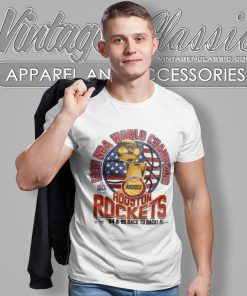 Starter Houston Rockets 1995 World Champions Back To Back T Shirt