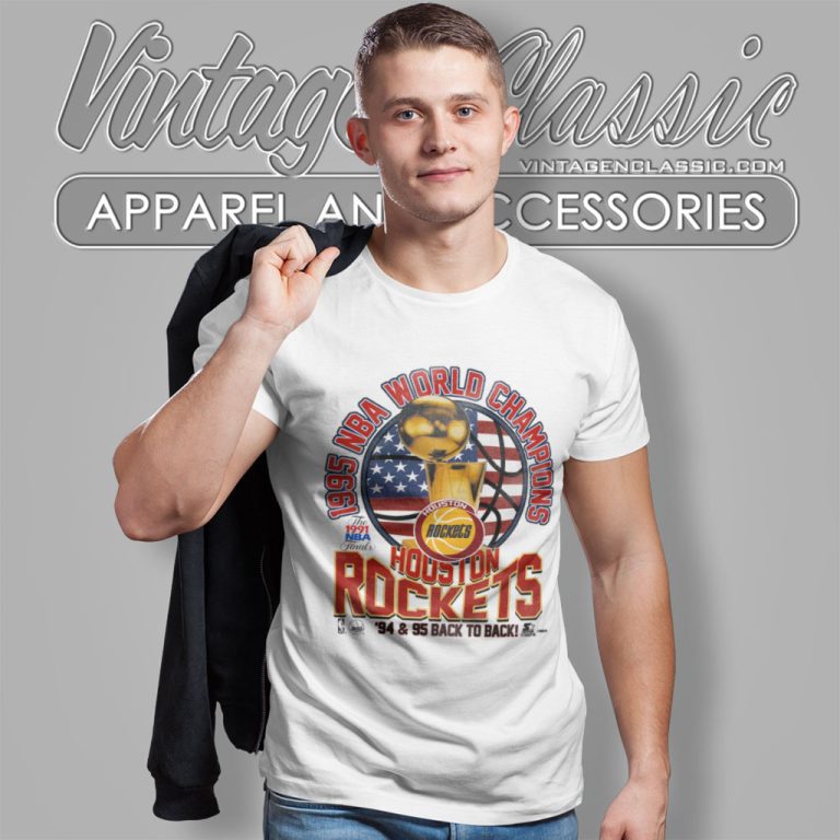 Starter Houston Rockets 1995 World Champions Back To Back T Shirt Starter Houston Rockets 1995 World Champions Back To Back T Shirt