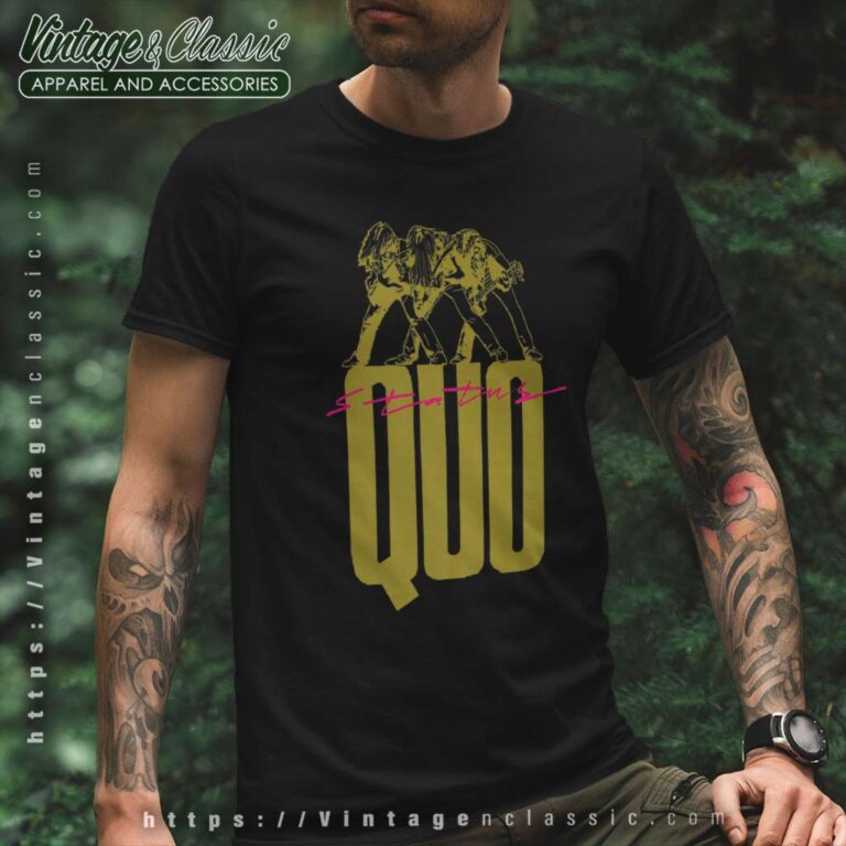 Status Quo Gold Premium T Shirt Status Quo Gold Premium T Shirt