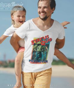 Status Quo Gradient Piledriver V Neck TShirt