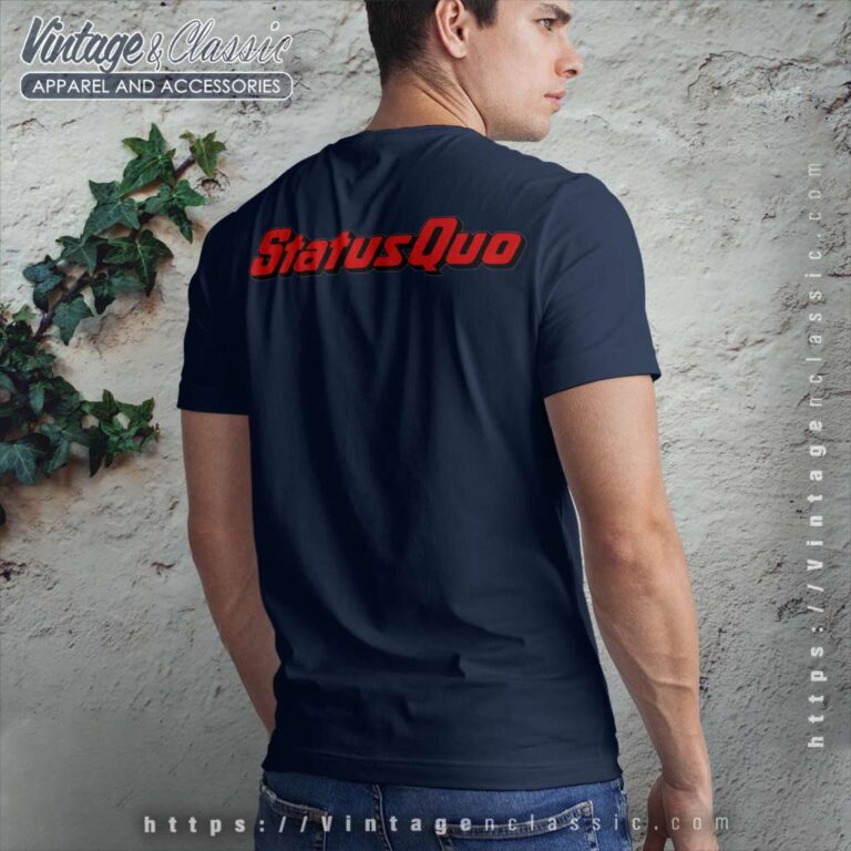 Status Quo Logo Backside T shirt Status Quo Logo Backside T shirt