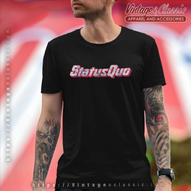 Status Quo Red Logo T Shirt Status Quo Red Logo T Shirt