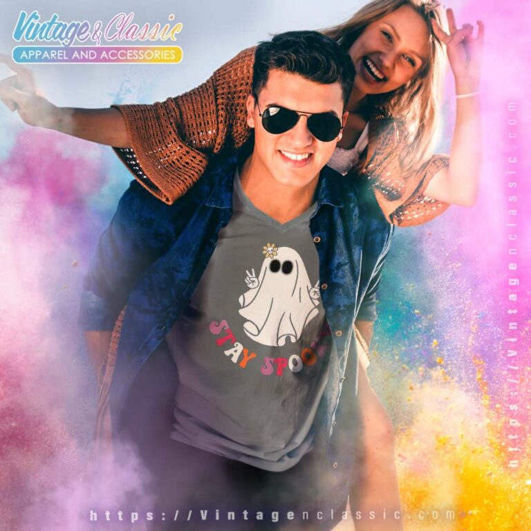 Stay Spooky Ghost Halloween Shirt V Neck TShirt Stay Spooky Ghost Halloween Shirt V Neck TShirt