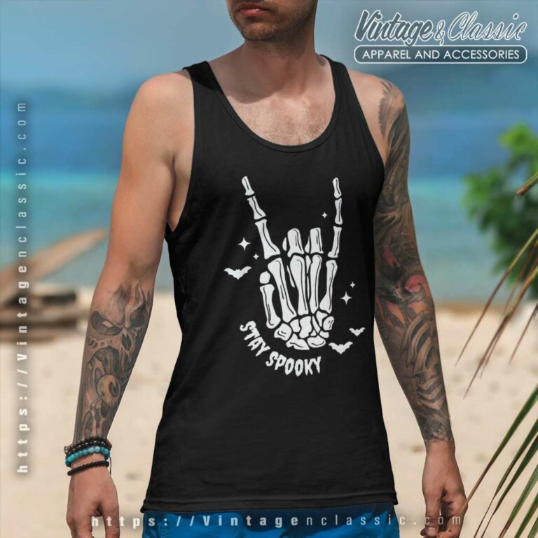 Stay Spooky Halloween Shirt Tank Top Racerback Stay Spooky Halloween Shirt Tank Top Racerback