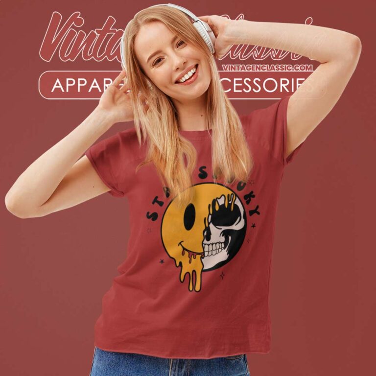Stay Spooky Smiley Halloween Shirt Women TShirt Stay Spooky Smiley Halloween Shirt Women TShirt