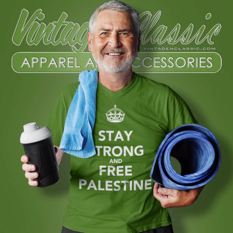 Stay Strong And Free Palestine V Neck TShirt Stay Strong And Free Palestine V Neck TShirt