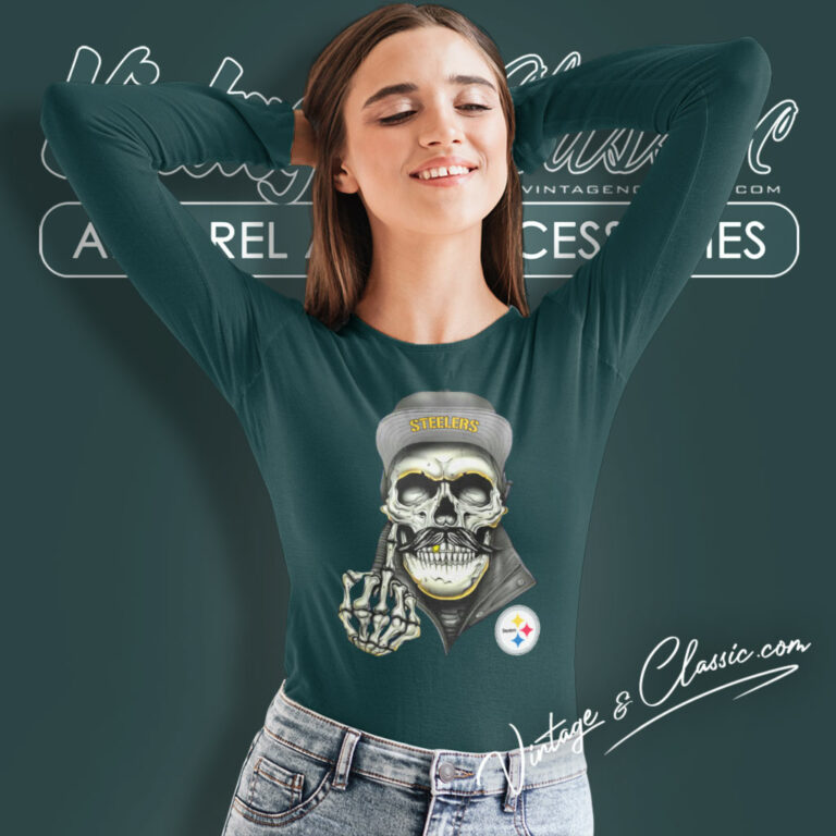 Steelers Hey Haters Skull Fcking Long Sleeve Tee Steelers Hey Haters Skull Fcking Long Sleeve Tee