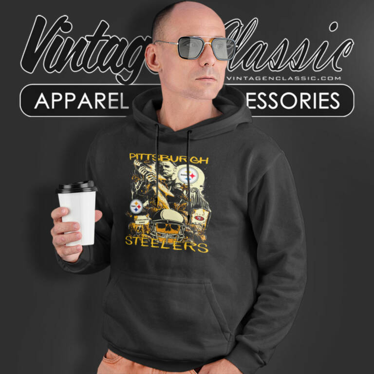 Steelers Michael Myers Halloween Vintage Hoodie Steelers Michael Myers Halloween Vintage Hoodie